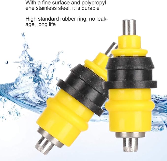 Automatic Chicken Water Nipple Drinker, 10Pcs Stainless Steel Ball Poultry Water Nipple Drinker Feeders Drinking Fountain Ball Valve Type Drinkers for Poultry Hen Duck