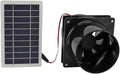 Yosoo Health Gear Solar Powered Exhaust Fan Round Pipe Exhaust Fan with Solar Panel Kit, ABS Solar Panel Ventilation Fan Kit for Pet House Chicken Coop RV Greenhouse, 6in High Speed