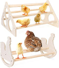2Set Wooden Chick Perch, Chicken Rocking Roosting Bar, Chicken Perches Roosting Bar for Chicks, Birds, Parrots