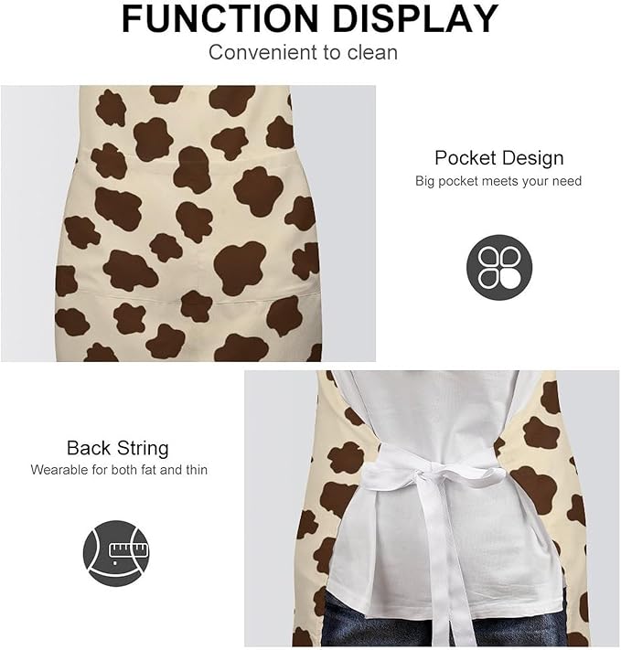Chef Bib Apron for Restaurant, Anti-Stain with Pocket Adjustable, Cooking Dishwashing Lab Use