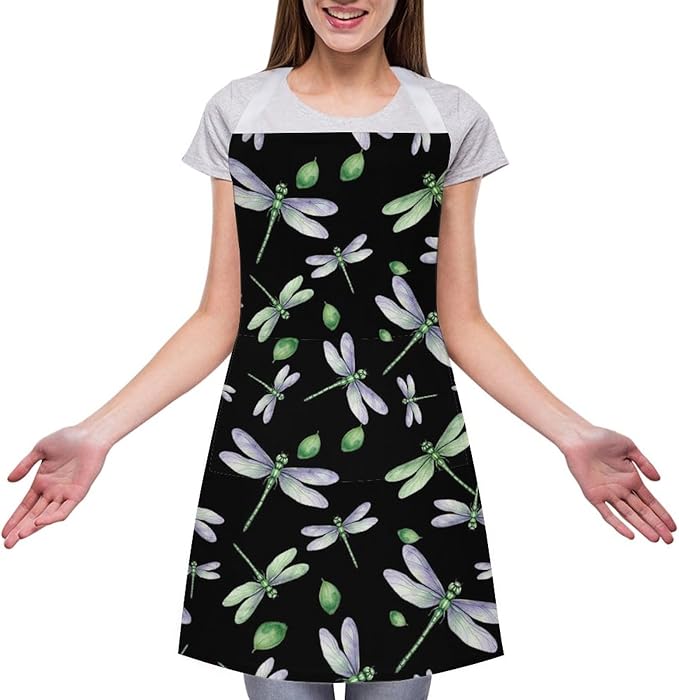 Chef Bib Apron for Restaurant, Anti-Stain with Pocket Adjustable, Cooking Dishwashing Lab Use