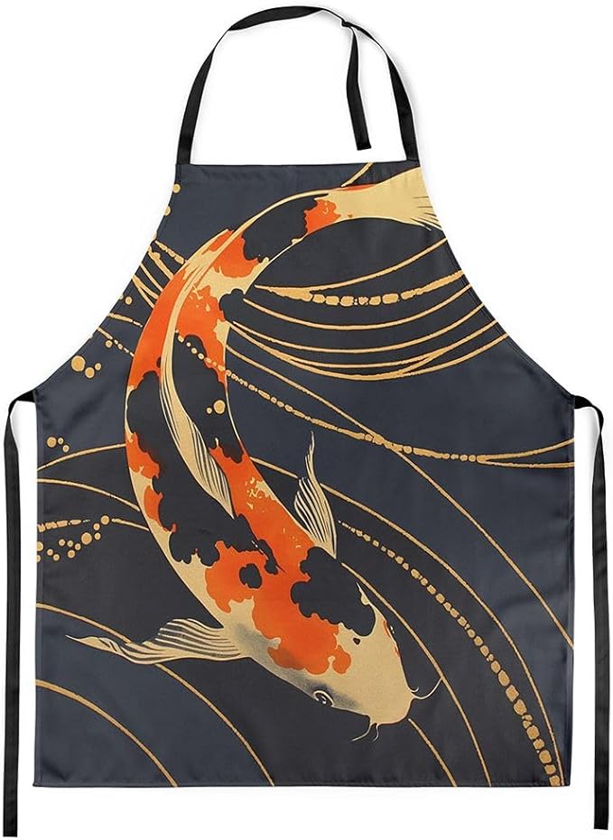 jejeloiu Cartoon Cats Apron for Women Men 26"x31"