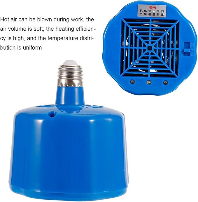 Topyond Cultivation Heating Lamp Thermostat,Chicken Coop Heater,Solar Powered, Thermostat Control, Safe & Efficient Heat for Poultry, Livestock, Birds,Dogs, for Coop, Barn, Farm