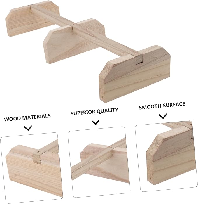 Wooden Chicken Perch Stand Roosting Bar for Coop with Smooth Polished Surface Natural Wood Exercise Rod for Hens and Roosters Easy Installation Brooder Supply