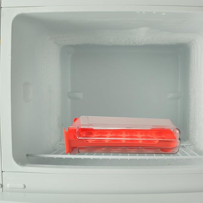 Stackable Plastic Egg Storage Box Single Layer Egg Organizer Drawer for Refrigerator Fridge Space-saving Food Storage Case