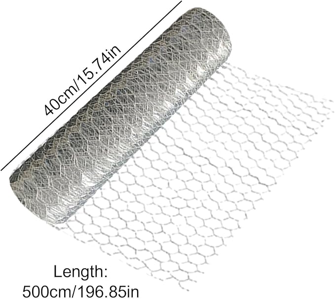 Generic Wire Fencing Roll - Chicken Wire Fence | Mesh Roll Galvanized | Welded Metal Wire Fencing Roll | Galvanized Welded Cage Wire Mesh Roll Supports Poultry Netting Cage Fence, VT1PP6YZB6071HQ2