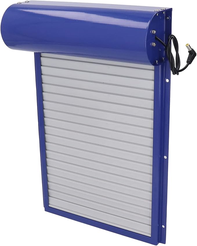Automatic Chicken Coop Door Solar Powered with Programmable Timer LED Display for Secure Poultry Access Metal and Plastic Construction Two Modes Manual or Time Control