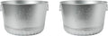 Behrens Galvanized Embossed Bushel Basket- Let it Snow (2 Bushels)