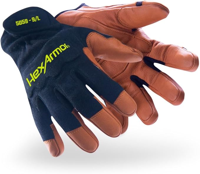 HexArmor High-Heat Resistance HeatArmor Gloves| Impact Protection | A9 Level Cut-Resistant | Welding Work Glove
