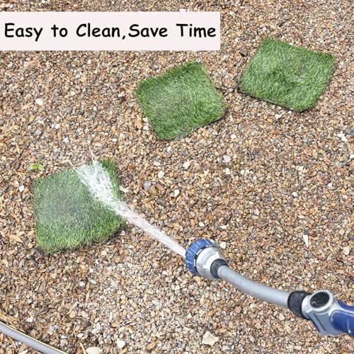 4 Pack Washable Chicken Nesting Pads Artificial Grass Rug Carpet Cuttable Chickens Nest - Green, Plastic - Image 6