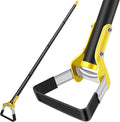 Garden Hoe Tool 1.2/1.6M Stainless Steel Incisive Stirrup Loop Hoe with Triangle Head and Long Handle Ergonomic Weeding Tool for Backyard Courtyard Vegetable Farm Planting .(4 Sections 1.6m)