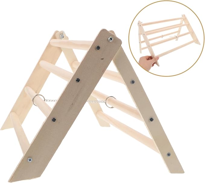 ibasenice Wooden Chicken Perch Stand for Chicks Safe Secure Roosting Bar for Poultry Easy Maintenance Detachable Design Enrichment Toy for Chicken Coop