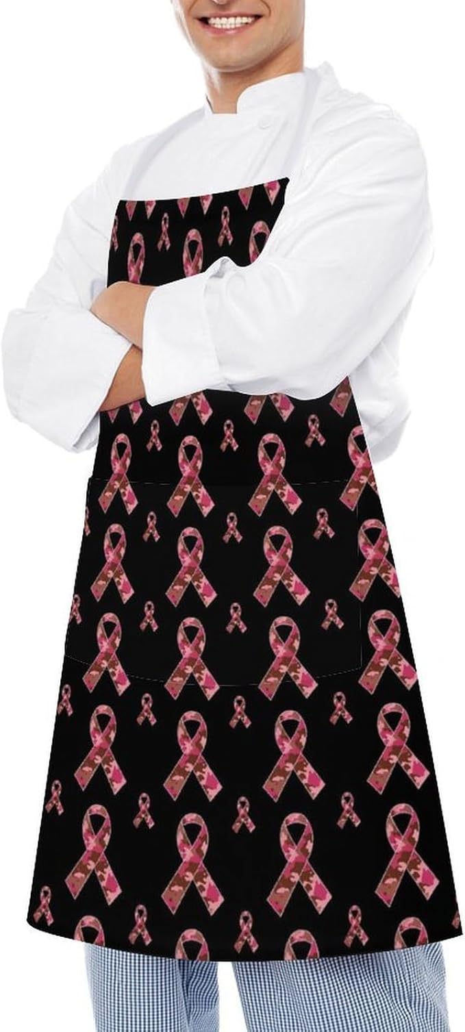 Chef Bib Apron for Restaurant, Anti-Stain with Pocket Adjustable, Cooking Dishwashing Lab Use