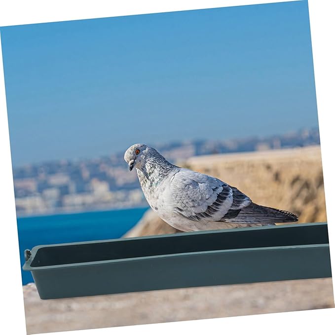Veemoon 2pcs Hanging Chicken Feeder Trough with 3-Grid Design, Thickened Plastic Anti-Spill Poultry Food Container for Chickens, Ducks, and Pigeons, Bird Cage Feeding Supplies