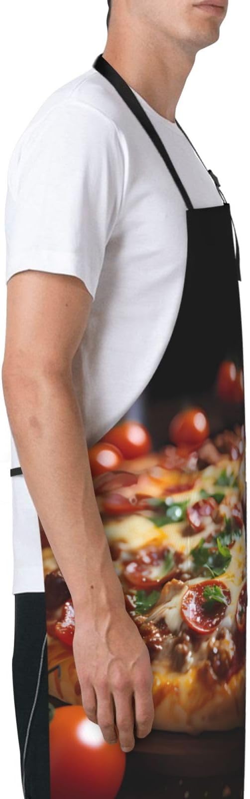 Tyrannosaurus rex Heavy Duty Waterproof Apron with Pockets for AdultsResistant Grilling, Gardening, Painting