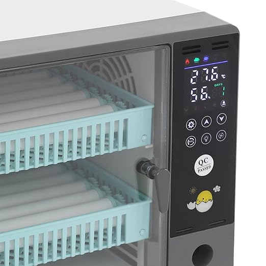 Incubators for Hatching 24 Eggs, Egg Incubator with Automatic Egg Turning and Temperature Humidity Control, Digital Poultry Hatcher for Chicken Quail Duck Goose Pigeon Eggs