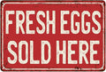 Farmers Market Decor Farm Fresh Eggs Chicken Coop Sign Fresh Eggs For Sale Farm Sign Outdoor Metal 8x12 Inch