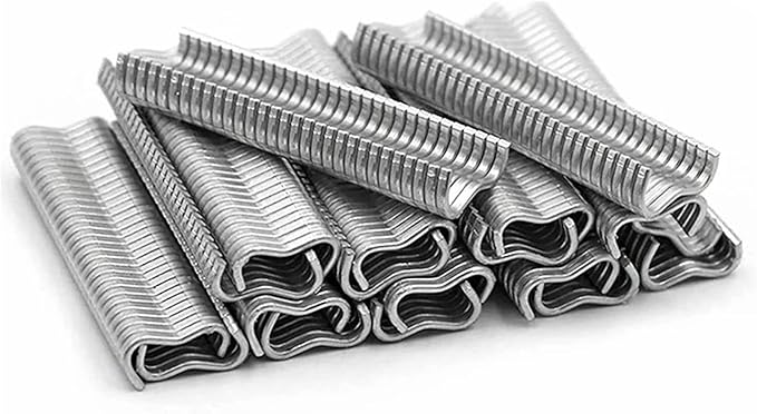 2400PCS M Nail Ring Pliers, Metal Precision Animal Cages Chicken Coop Wire Clip Buckles Kits for Chicken Rabbit Cage Building