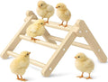 Innoland Chick Perch Foldable, Perch for Chicks Stable & No Assemble, Chick Roosting Perch for Stand Training, 11.02" × 9.84" × 6.10" Baby Chick Toys for Chicken Brooder | Coop (M)