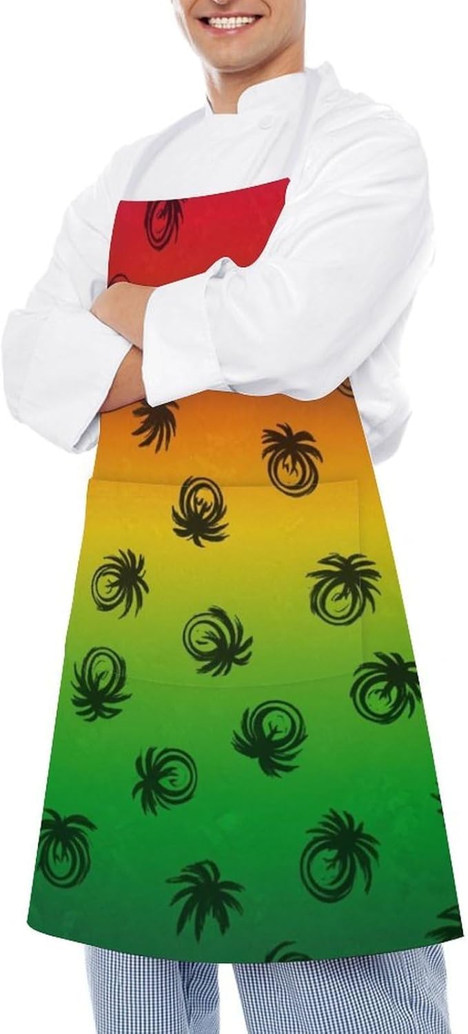 Chef Bib Apron for Restaurant, Anti-Stain with Pocket Adjustable, Cooking Dishwashing Lab Use