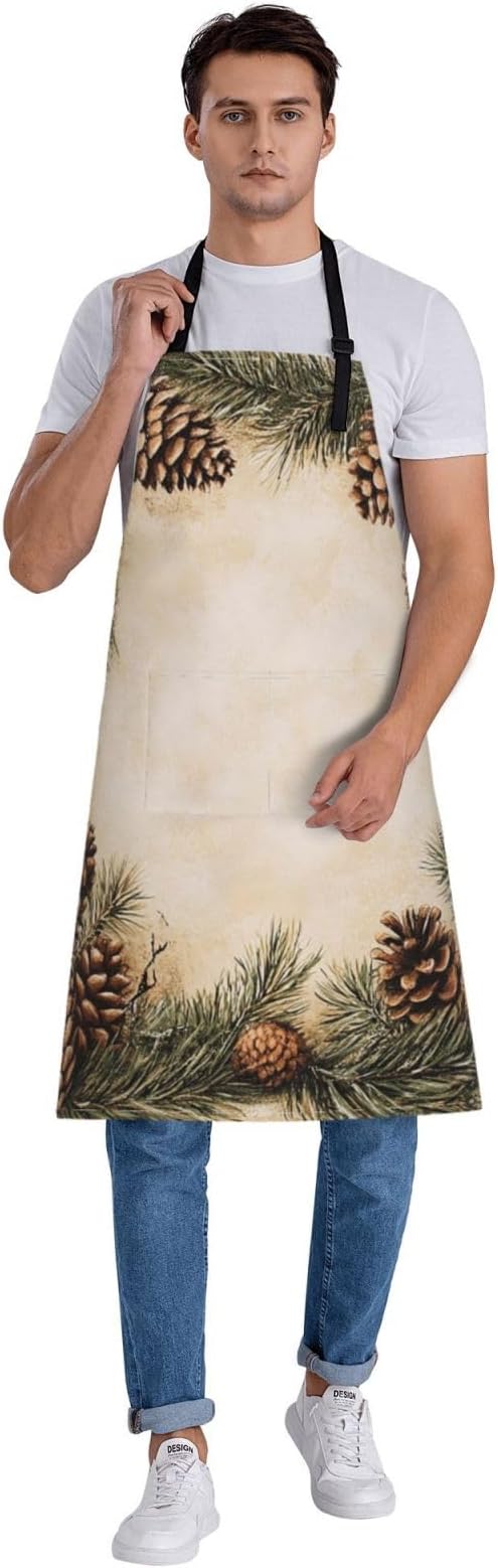 Waterproof Aprons for Women Men Adjustable Bib Tractor farm Apron Chef Cooking Aprons for Kitchen