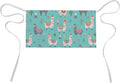 Unisex Apron for Cooking Server Waitress Half Waist Apron with 3 Pockets