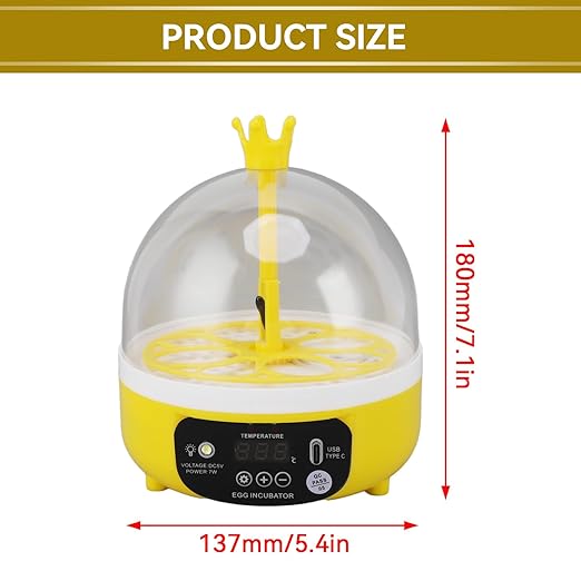8 Egg Incubators for Hatching Eggs, Chicken Egg Incubator with Manual Egg Turning and Humidity Control, Smart Incubator for Hatching Eggs, Chickens, Ducks, Quail, Goose Eggs