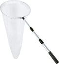 RESTCLOUD Butterfly Net with 16" Ring, 36" Net Depth, Handle Extends to 36 Inches (16" Ring, 36" Handle)