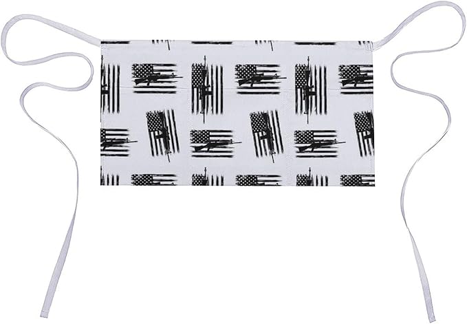 Server Apron with 3 Pockets Waist Waiter Waitress Half Apron Short Aprons