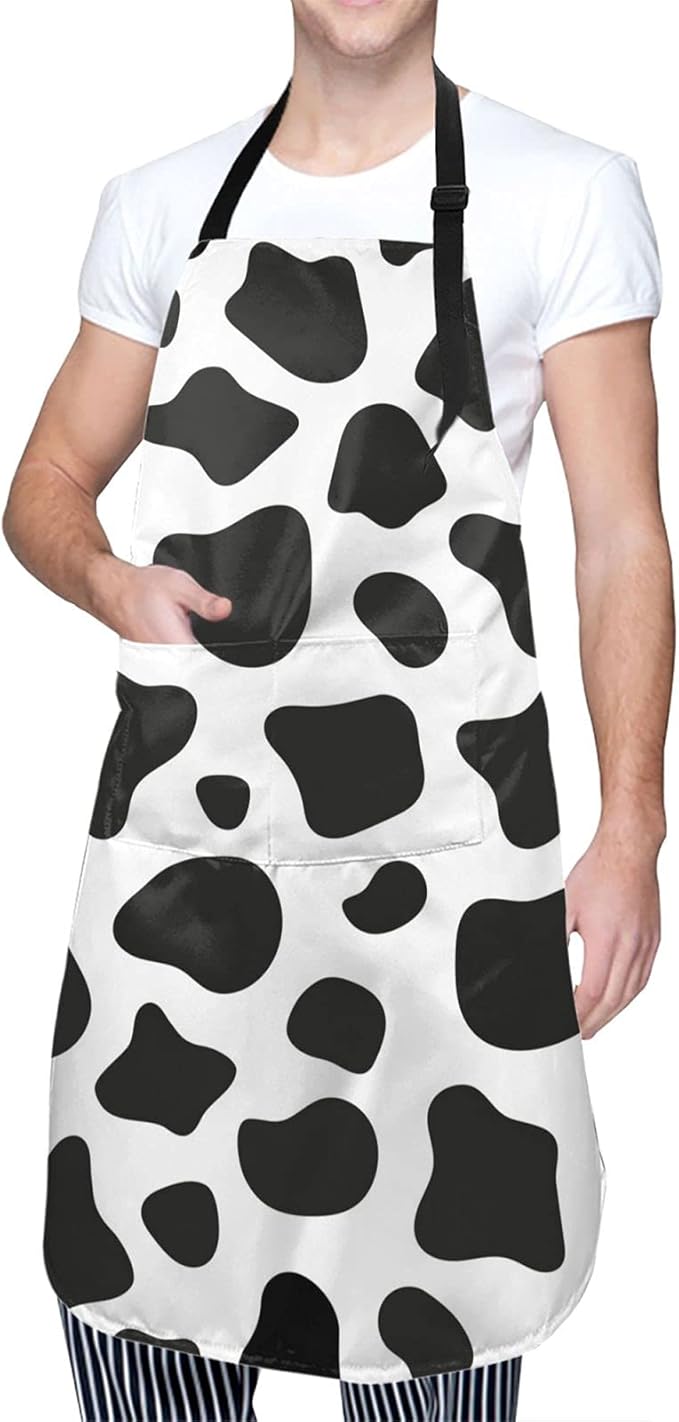 Perinsto Waterproof Apron With 2 Pockets Kitchen Chef Aprons Bibs For Cooking Baking Painting Gardening Grooming
