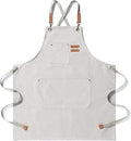 Kitchen Chef Aprons for Women and Men with 3 Pockets for Cooking BBQ Bib Work