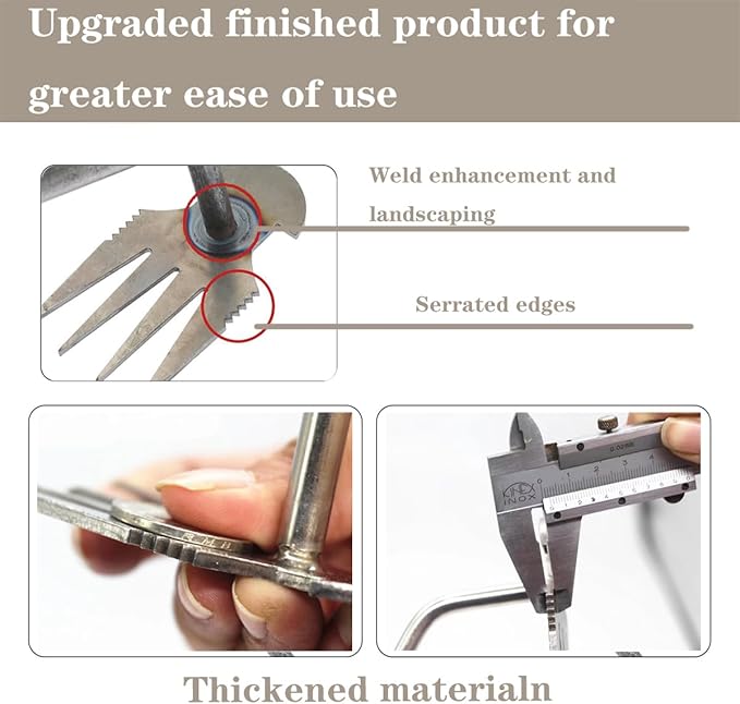 Weed Puller Tool, Durable Garden Weed Pulling Tool, Portable Garden Weeder Tool for Gardening Backyard Farm Planting & Weeding(13.7in- Rubber Handle)