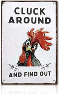 Chicken Metal Decor Signs,Rooster Kitchen Decor,Chicken Accessories for Real Chickens,Farm Stand Supplies,Chicken Coop Signs,Chicken Decor,12x8 Inch