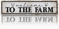 Welcome to the Farm Sign, Rusty Metal Tin Signs 15.8x4 inches, Outdoor Welcome Sign, Vintage Hanging Metal Plaque for Garden Yard Fence Home Decor, Farmhouse Front Door Porch Decoration