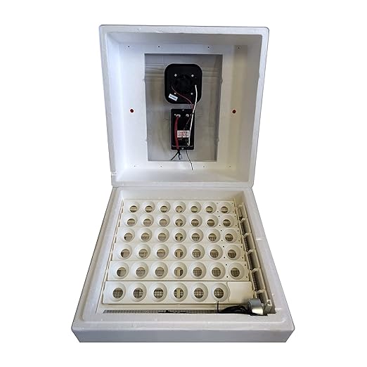 Farm Innovators 3400 Replacement Tray Rail for 120 Quail and Small Eggs (6 Pack) with 2450 Digital Circulated Air Incubator & Auto Egg Turner, White