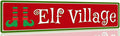 Christmas Village Metal Tin Sign Christmas Plaque Sign Vintage Wall Decoration Home Bar Kitchen Cafe Bar Farmhouse Wall Art Sign 4x16 Inch