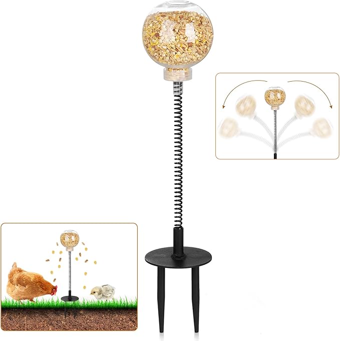 Peck Toy, Interactive Slow Feed Release Toy for Your Flock, Chicken Slow Feeder Boredom Busting Fun Maintain Your Hens Entertained(1 Pack)