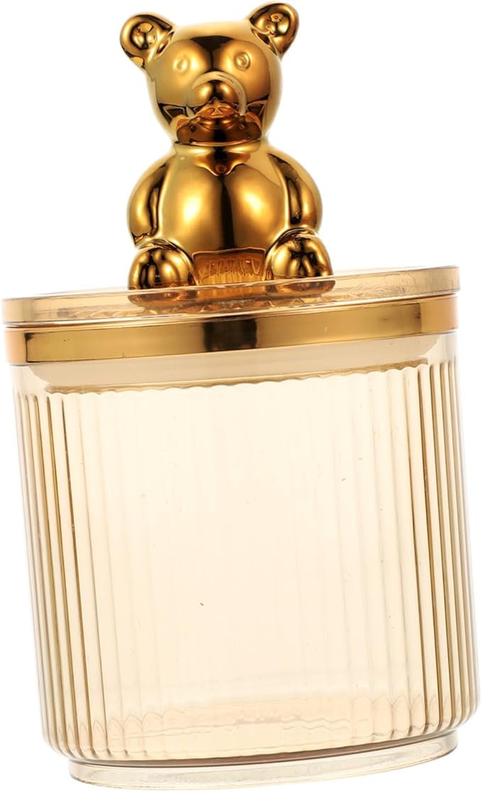 Alipis Airtight Bear Canister Sealed Jar for Kitchen Counter Storage Bins Laundry Containers Grains Storage Tank