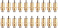 Watris Veiyi 20PCS Water Feeder for Poultry Pig Goat, Automatic Nipple Drinker, Leakproof Rodents Drinking Equipment, Metal Nipple Waterer for Farm Animal
