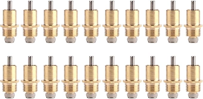 20pcs Stainless Steel Automatic Water, Long Automatic Rabbit Nipple Drinker Stainless Steel Feeder Bunny Rodent Water Poultry Watering System for Rodents Rat Rabbit Bird Farm Animal Supplies