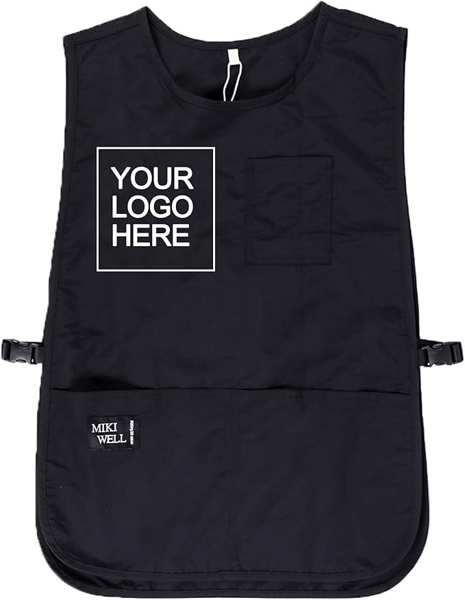 Waterproof Unisex Cobbler Apron with 4 Pockets Vest Style Ultralight Chef Waiter Work Overalls