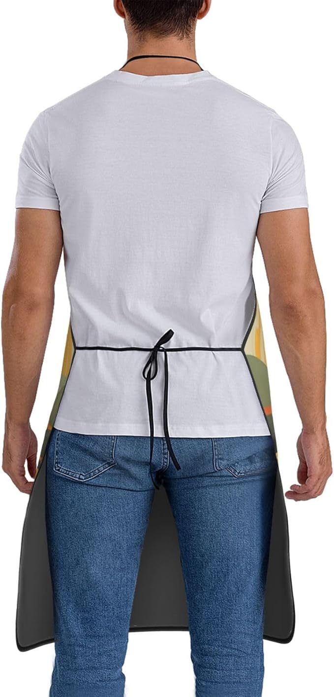 Aprons For Women Men With Pockets Adjustable Kitchen Chef Apron For Cooking Waitress Bbq Coffee House 28" L*21" W