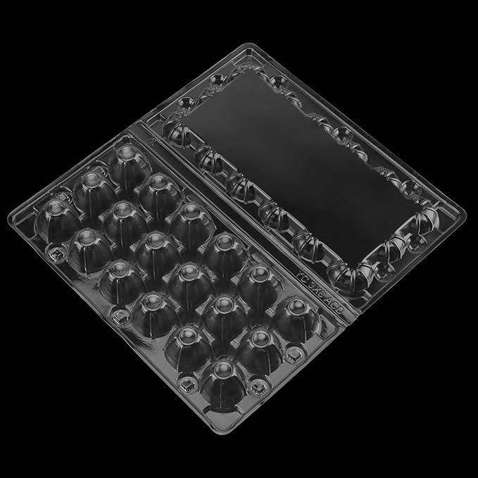 JAPCHET 150 Pack 18 Grid Quail Egg Cartons, Reusable Quail Egg Cartons Cheap Bulk, Stackable Plastic Quail Egg Container for Quail Eggs