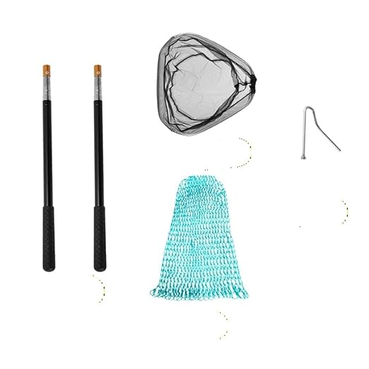 4 Pcs Poultry Catcher Kit, Stainless Steel Chicken Grabber Pole & Net for Birds with Alloy Handle Fishing