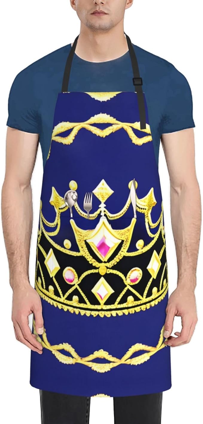 Multidimensional Space Heavy Duty Waterproof Apron with Pockets for AdultsResistant Grilling, Gardening, Painting
