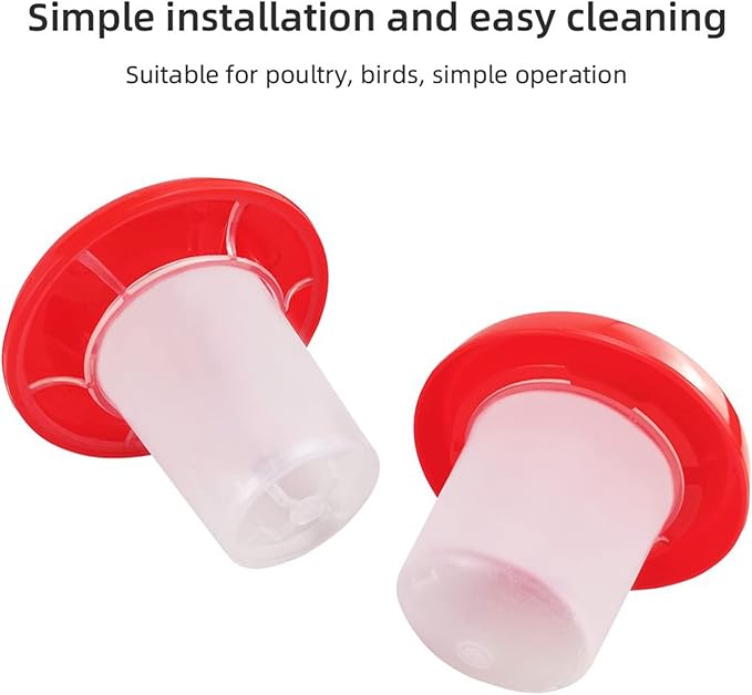 Chick Waterer Feeder Automatic Poultry Waterer Food Containers for Chickens Birds Pigeons Quails Easy to Use