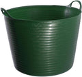 Red Gorilla Large Flexible Plastic Tub, Toy Storage, Laundry, Gardening & More, 38 Liter/10 Gallon, Green