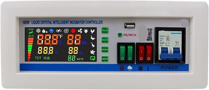 XM-18SW Egg Incubator Controller Thermostat Hygrostat Control Temperature and Humidity Controller App System