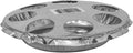 FARM-TUFF Round Galvanized Metal Chick Feeder, 6in – Durable Baby Poultry Feeder for Dry Feed & Water – Easy-Clean Design for Chicks, Ducklings, and Game Birds