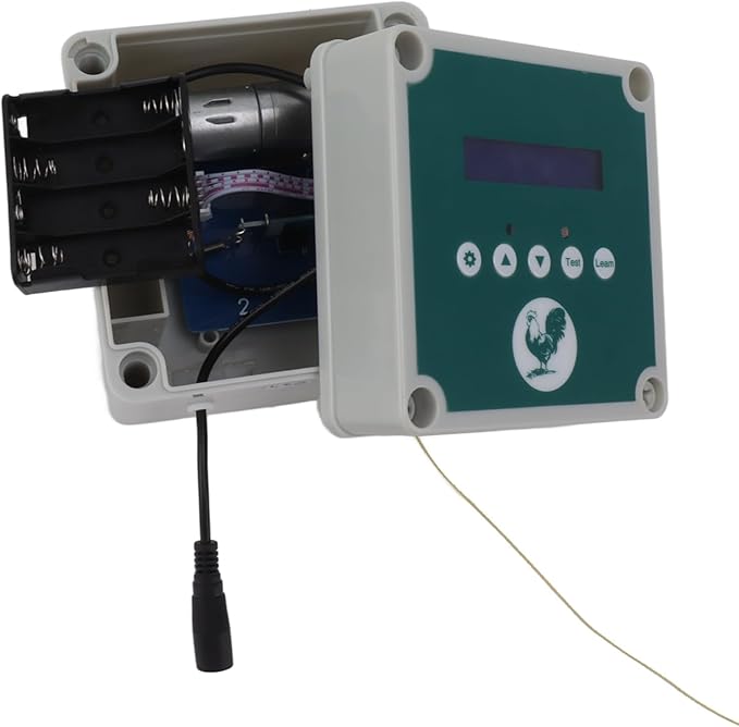 IP44 Automatic Chicken Coop Door Controller Timer Light Sensing Remote Control Chicken Coop Door Actuator Motor for Farm